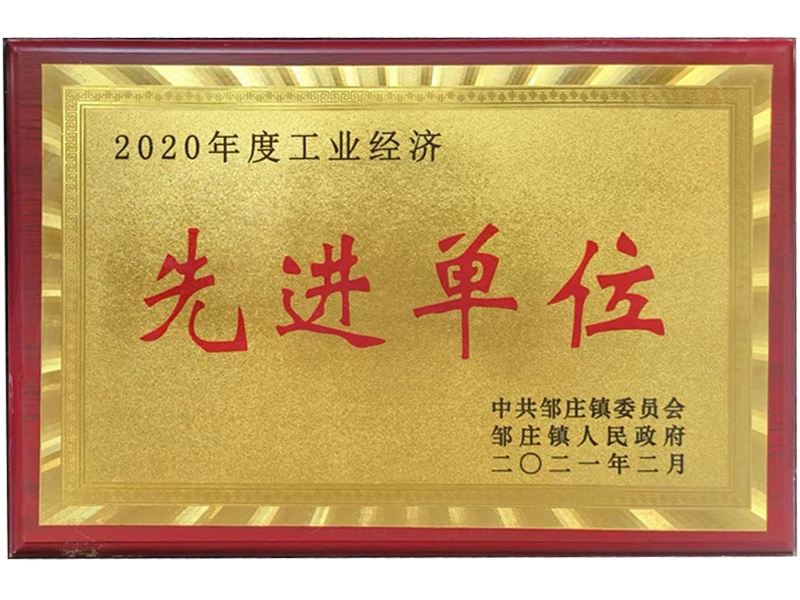 2020年度工業(yè)經(jīng)濟先進單位